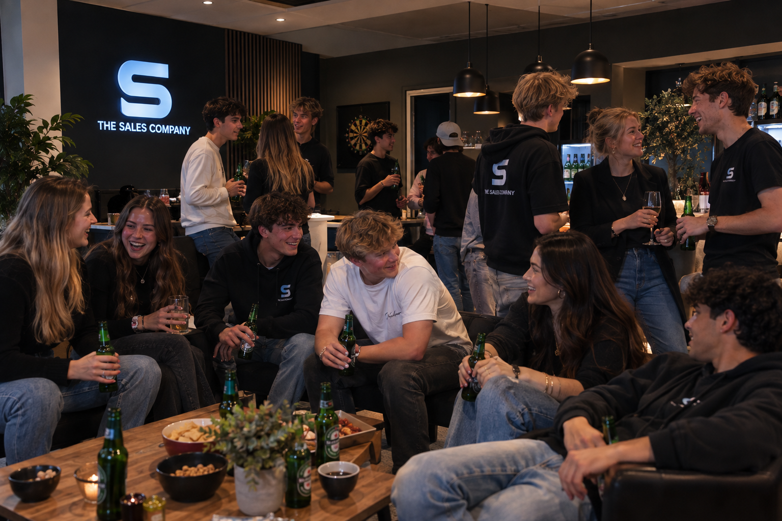 Team van The Sales Company Amersfoort ontspant na het werk